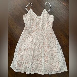 Lulu’s white dress sundress bridal shower wedding party small